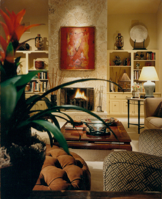 Красивая фотография шикарного дизайна гостиной комнаты